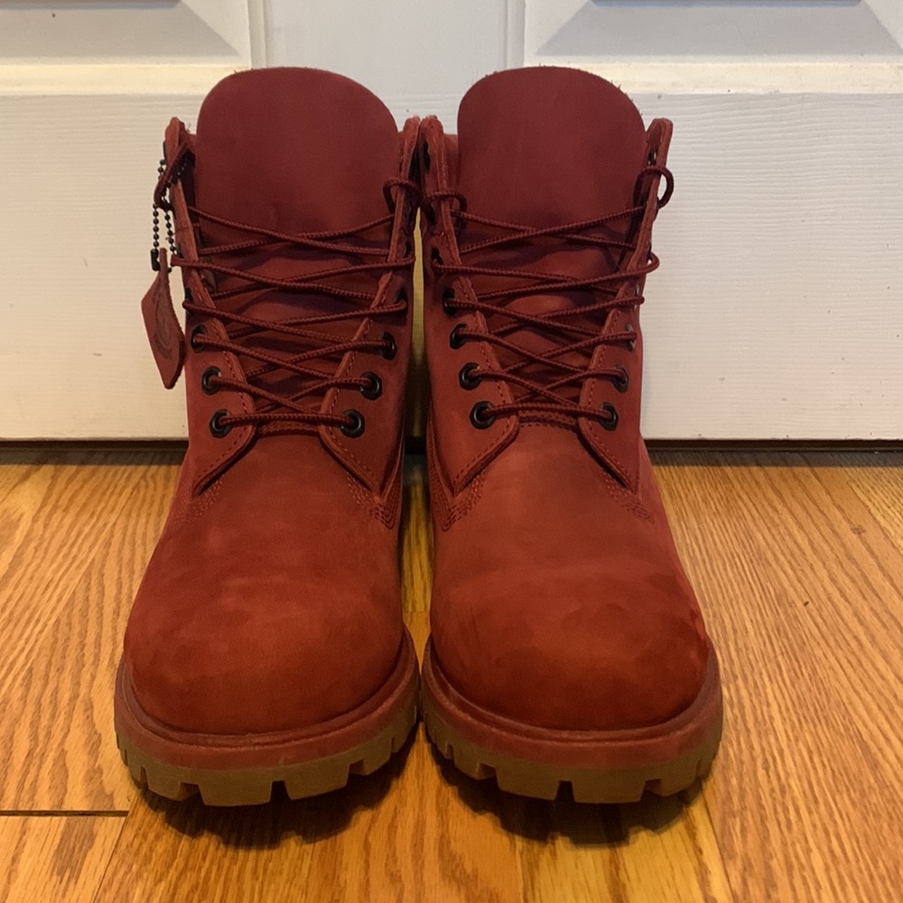 Timberland - Men’s 6-Inch Premium Waterproof Boots (Burgundy) - Picture 3 of 8